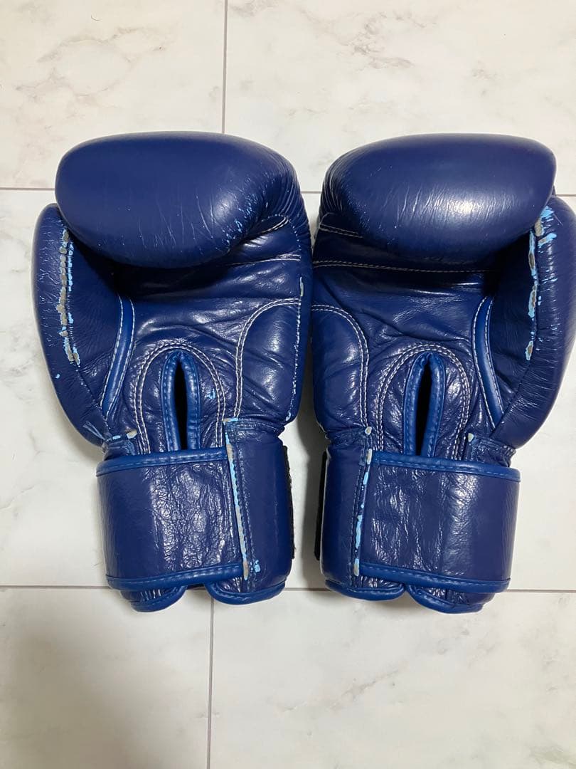 WINDY 16oz 本革 ボクシンググローブ スパーリング対応 ボクシング 青