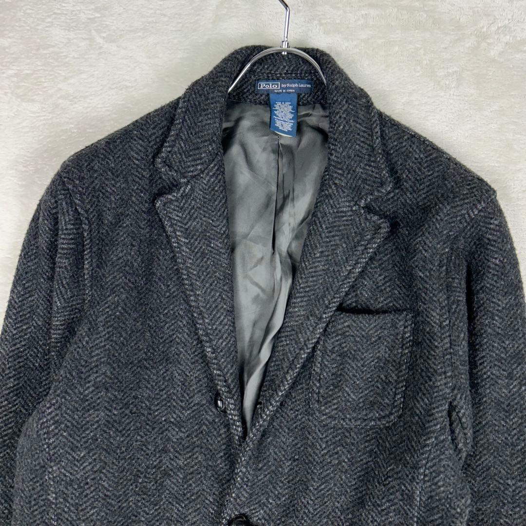 美品☆Polo RalphLaurenウールヘリンボーンツイードジャケット