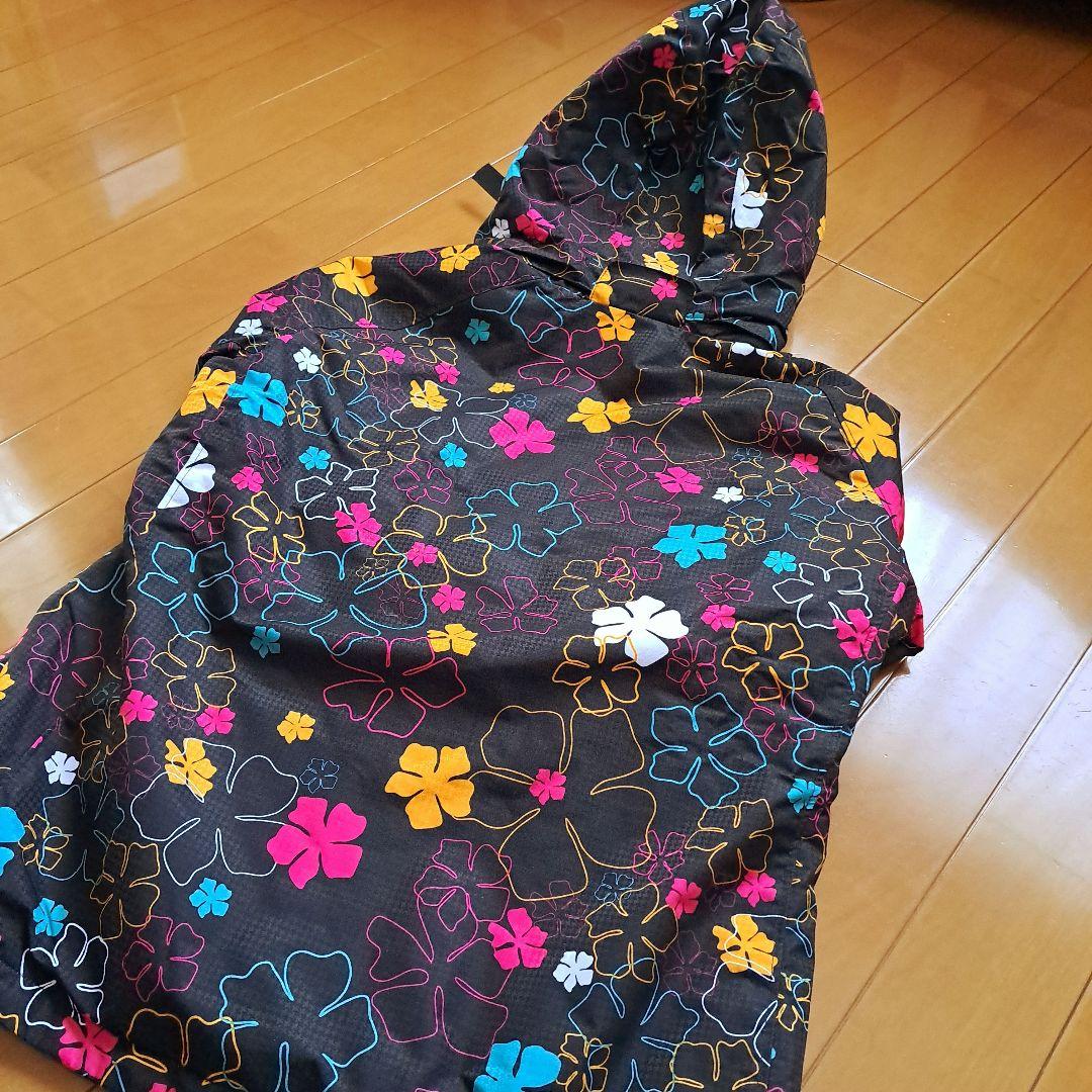Phenix スキーウェア 上下 150㎝花柄 ブラック×ピンク　美品