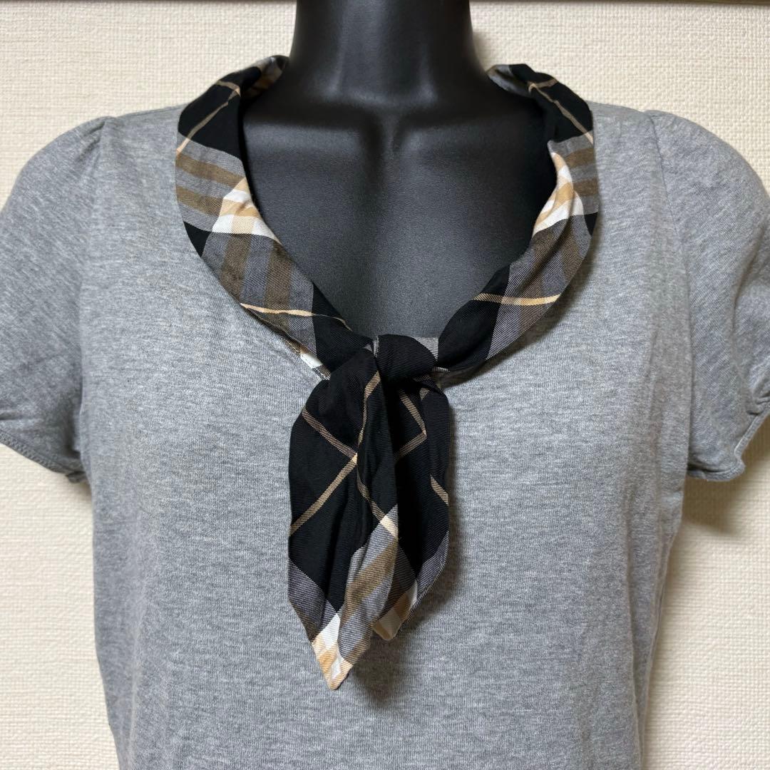 BURBERRY BLUE LABEL グレー　半袖Tシャツ 38