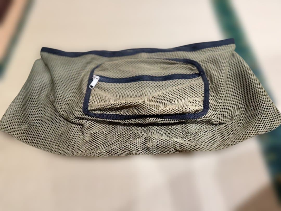 【美品】erva（エルヴァ）ドッグスリング・メッシュ XS カーキ 日本製