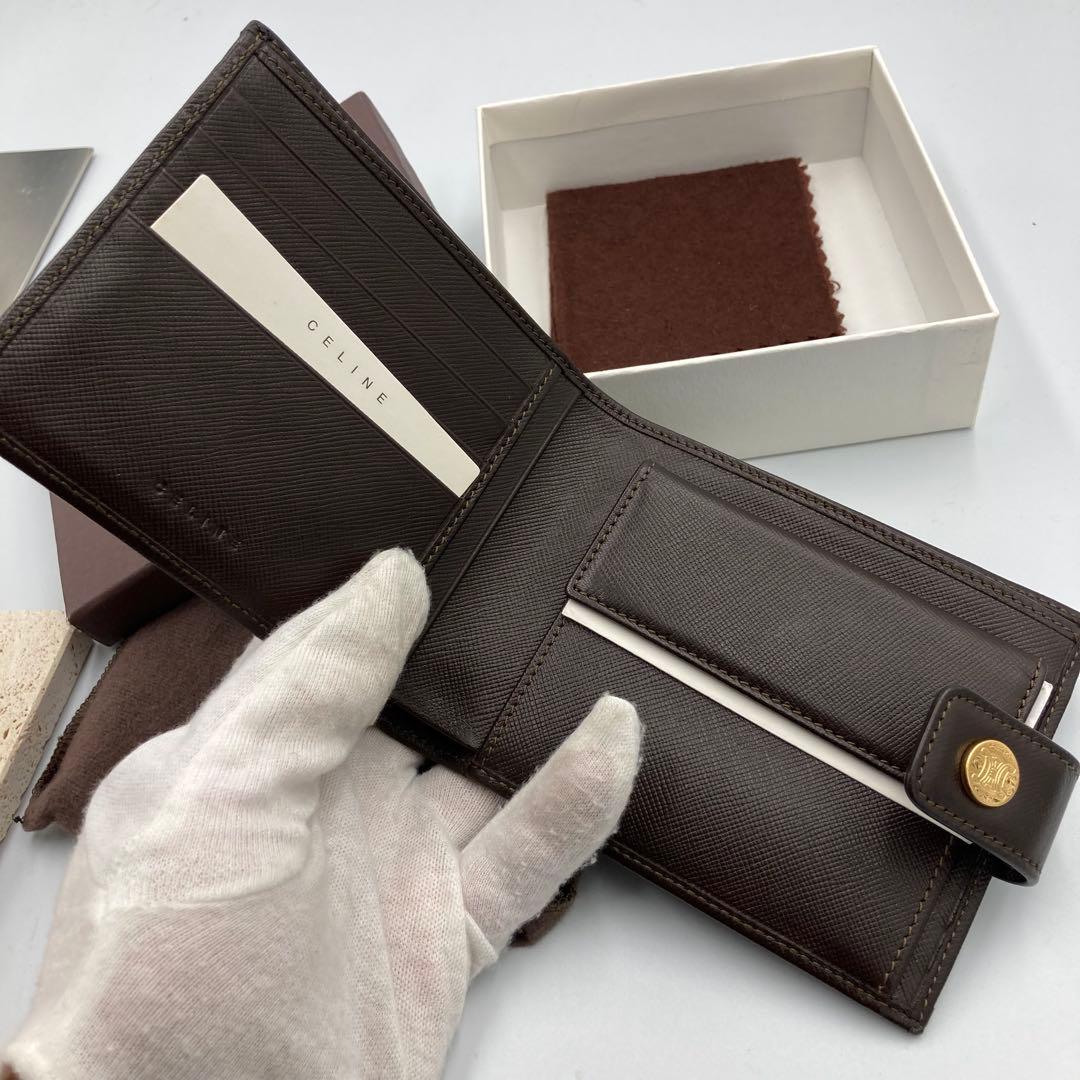！新品！　セリーヌ　折り財布　ケース　付属完備　85A