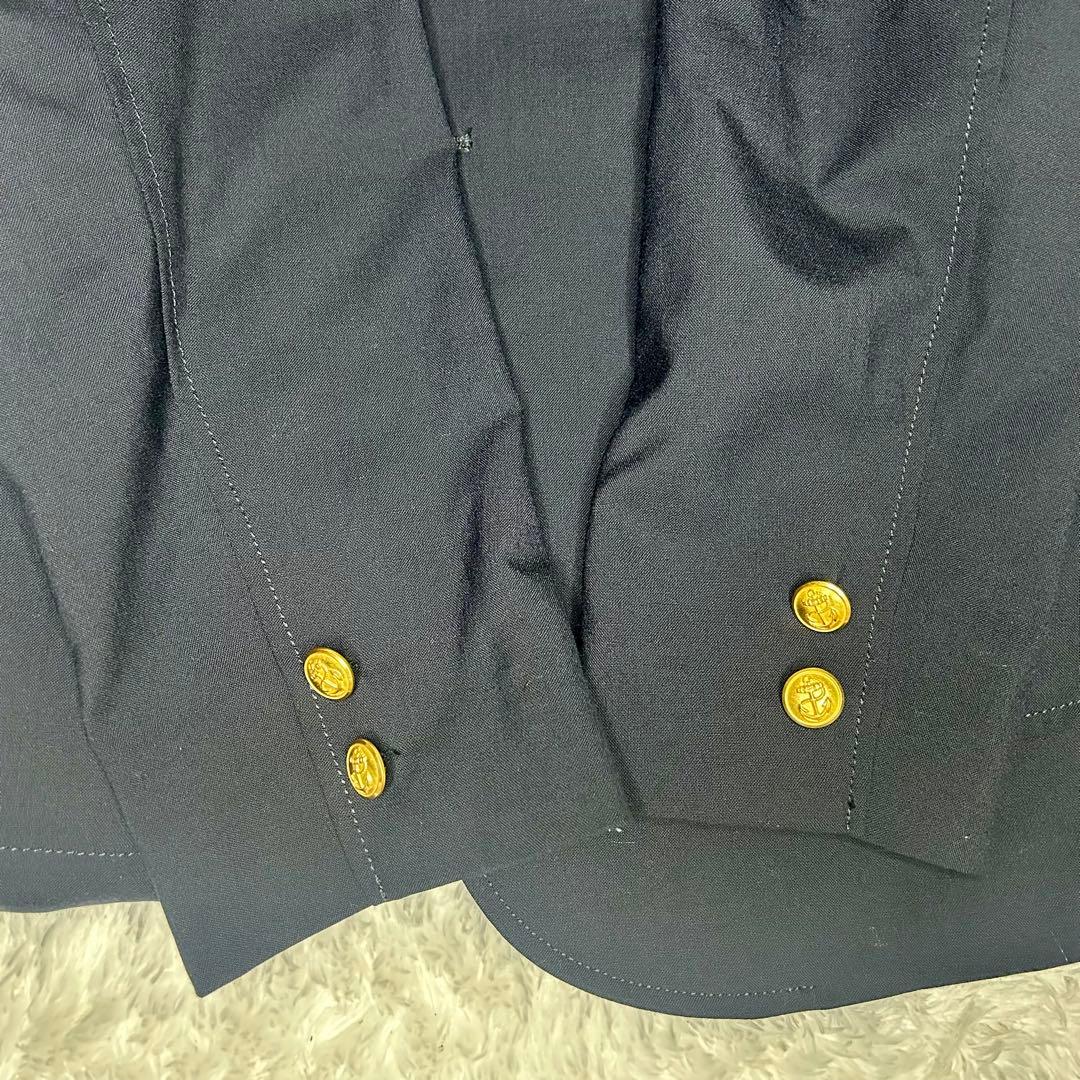 美品 BEAMS+段返り 3つボタン ブレザー 紺ブレ 金ボタン ジャケット
