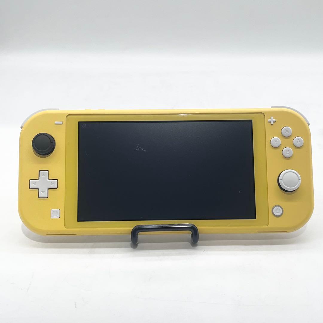 【液晶美品】Switch Lite イエロー 本体 動作良好 スティックカバー付