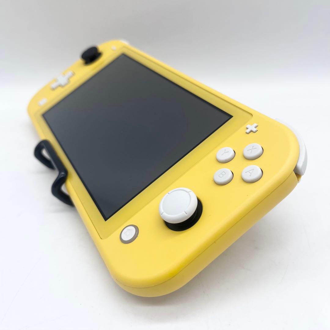 【液晶美品】Switch Lite イエロー 本体 動作良好 スティックカバー付