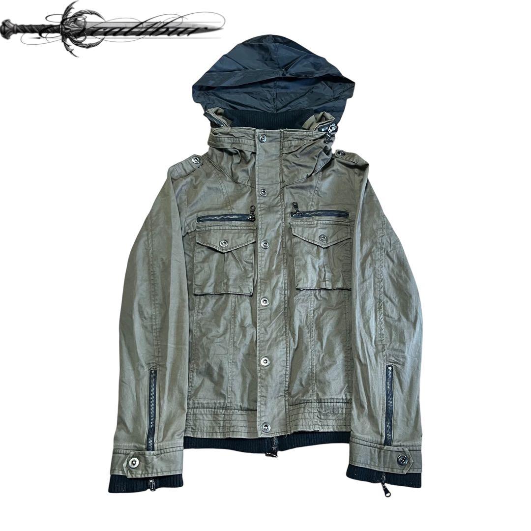 †2000s Parsley Bono Military Jacket