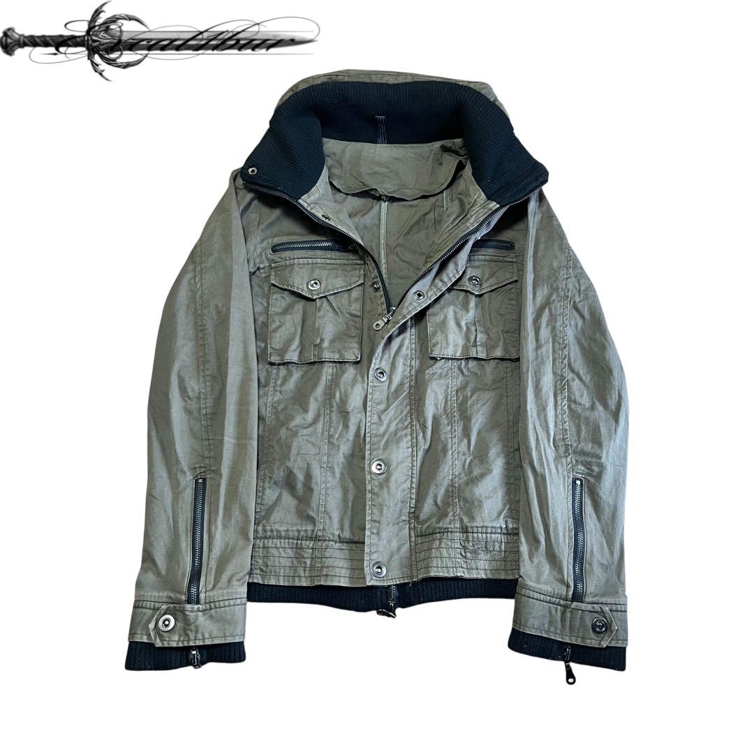 †2000s Parsley Bono Military Jacket