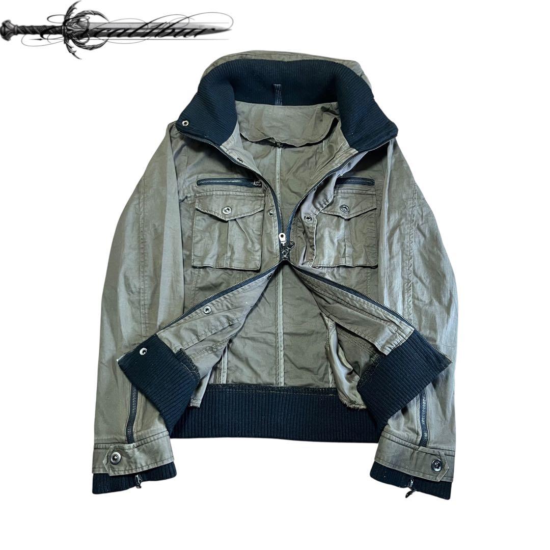 †2000s Parsley Bono Military Jacket