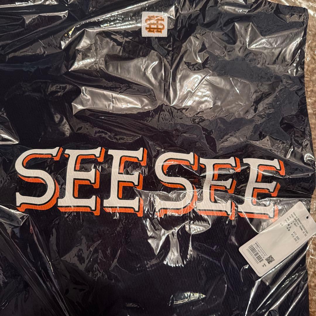 昇*読様 SEESEE SUPER BIG THERMAL SS TEE ネイビ