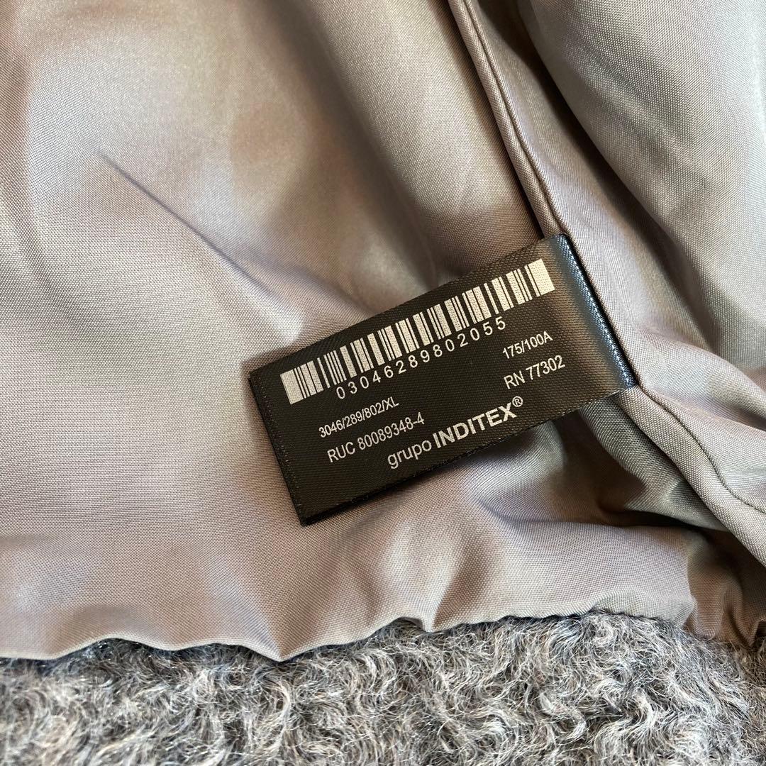 【ZARA】美品 ゴールドボタンブークレジャケット XL ノーカラー ゆったり