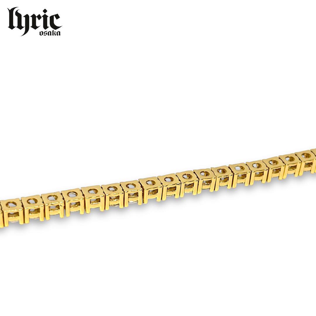 3mm 50cm テニスネックレス テニスチェーン 高品質 コスパ最強 GOLD