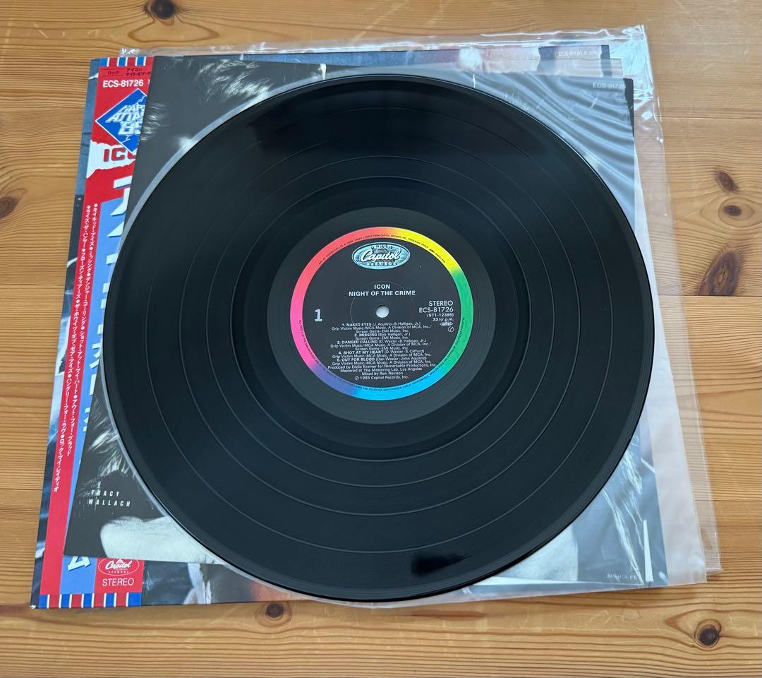 ICON / Night of the Crime 国内盤帯付きレコード