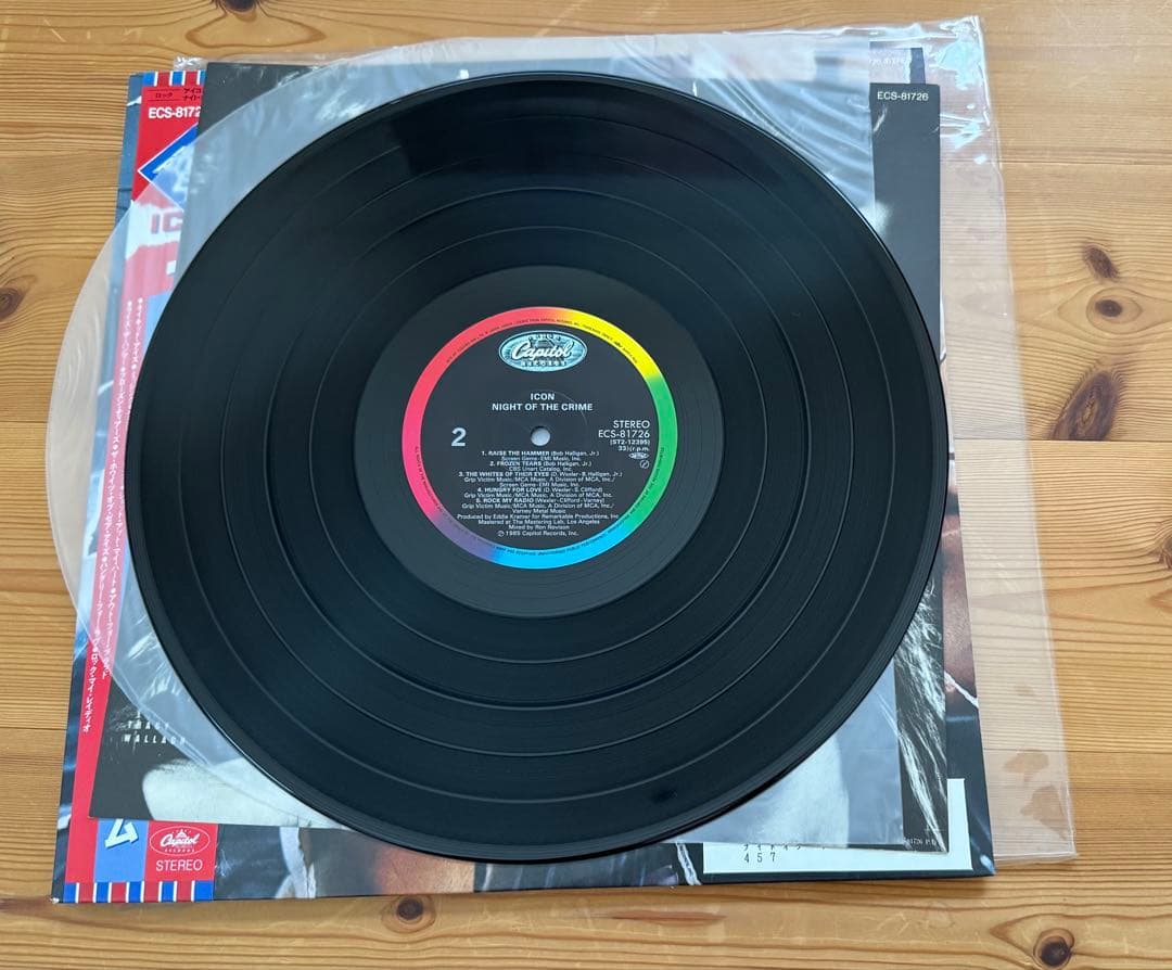 ICON / Night of the Crime 国内盤帯付きレコード