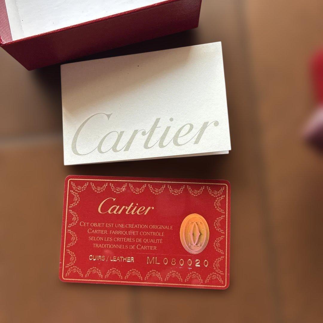 Cartier ボルドー 二つ折財布