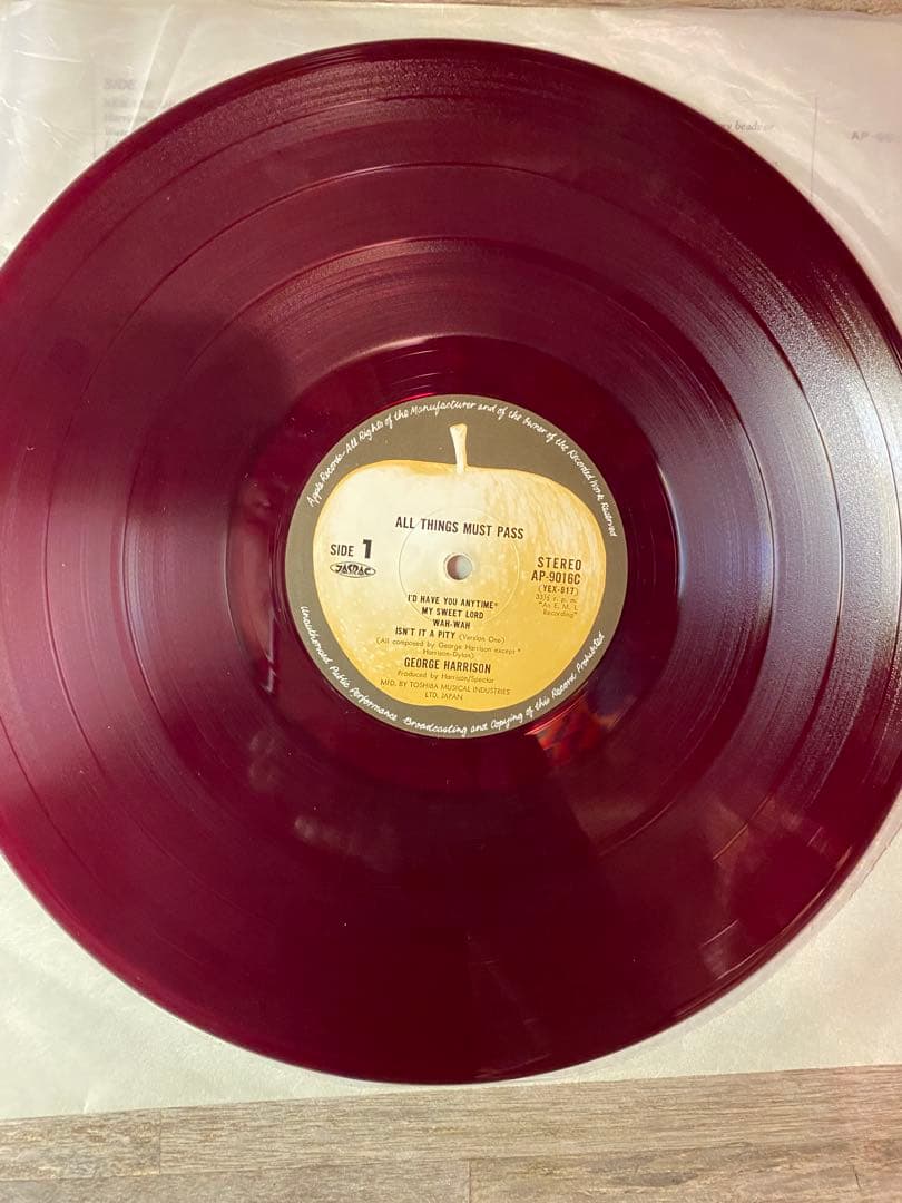 e Harrison All Things Must Pass 赤盤