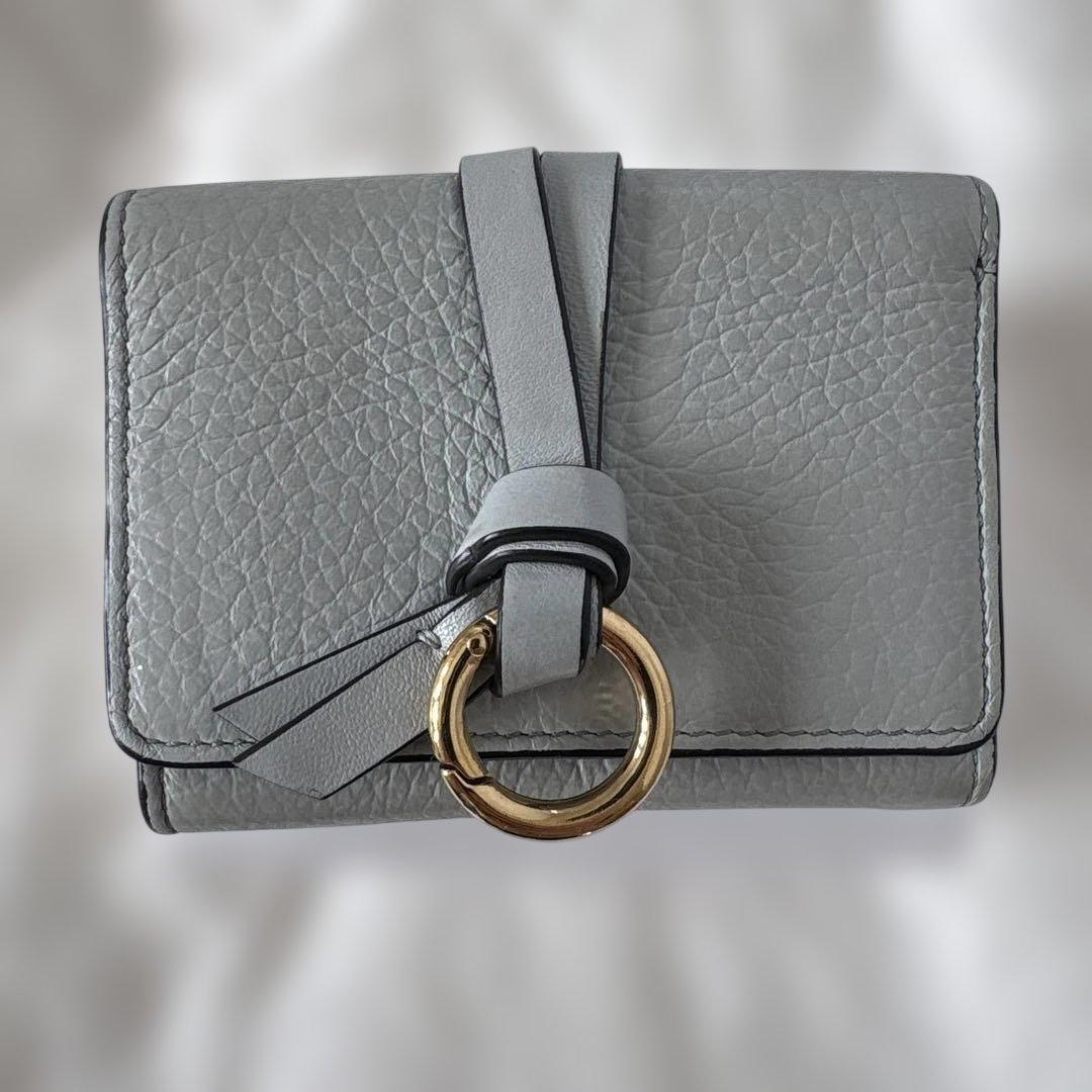 Chloé クロエ 三つ折り財布 ゴールドリング付き