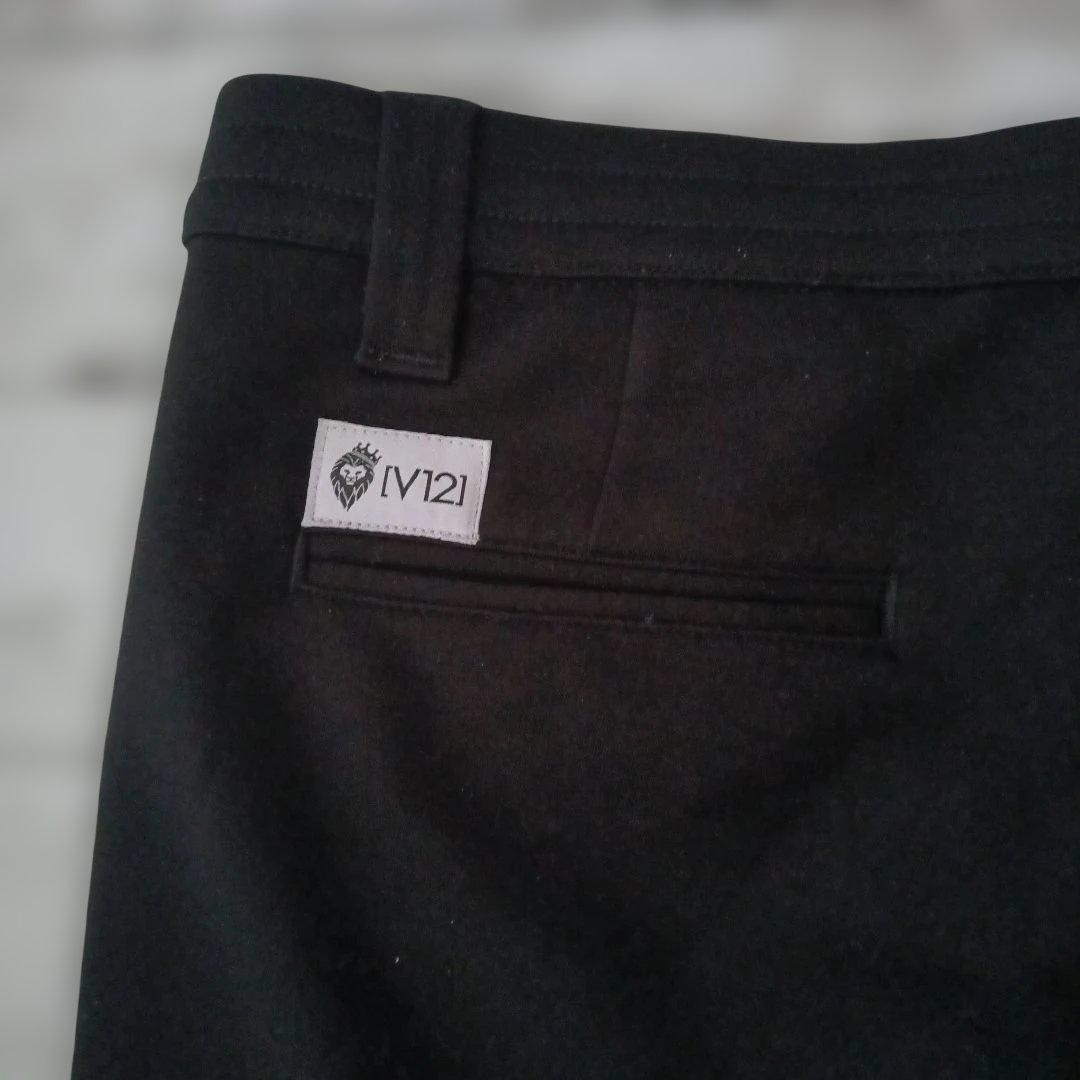 【V12】ヴィトゥエルヴ ゴルフパンツ スウェット ブラック 美品