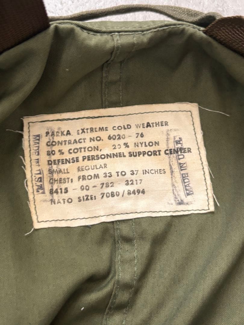 米軍実物 M65 SMALL モッズコート ミリタリー vintage USA製