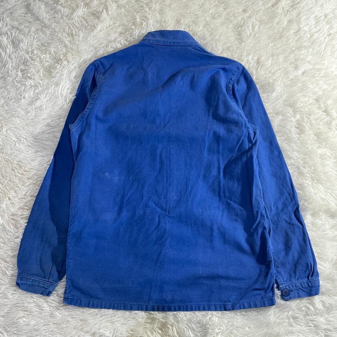 80s 90s CHARVET フレンチワークジャケット 青 42 ユニセックス