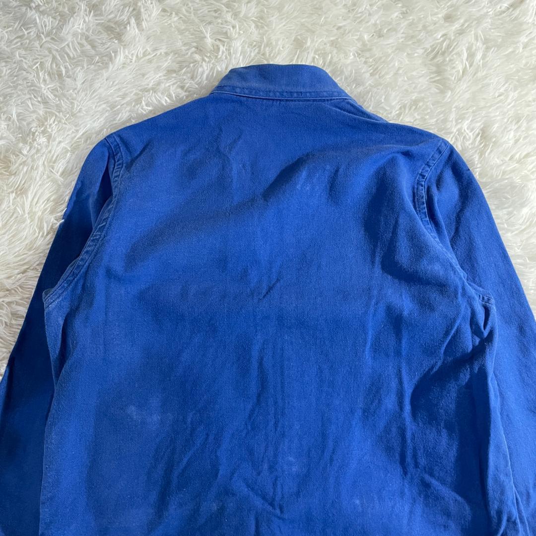 80s 90s CHARVET フレンチワークジャケット 青 42 ユニセックス