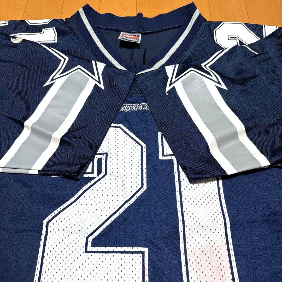 90s ナイキ NIKE NFL COWBOYS サンダース 21 ゲームシャツ