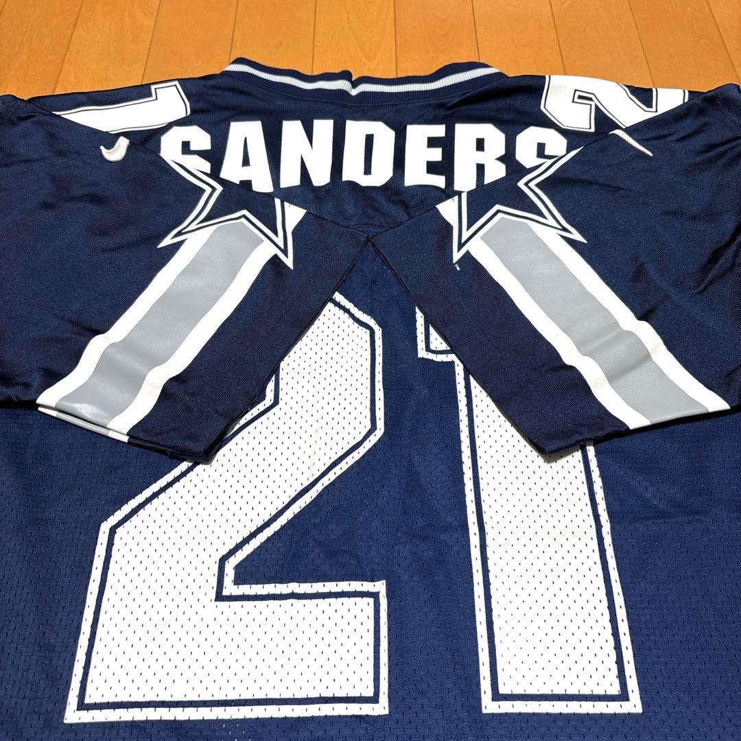 90s ナイキ NIKE NFL COWBOYS サンダース 21 ゲームシャツ