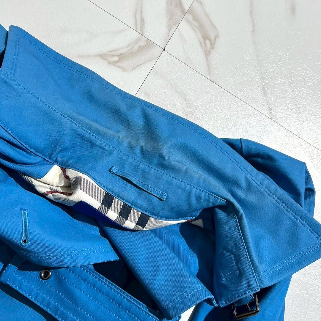 BURBERRY BLUE LABEL トレンチコート ノバチェック 青 36