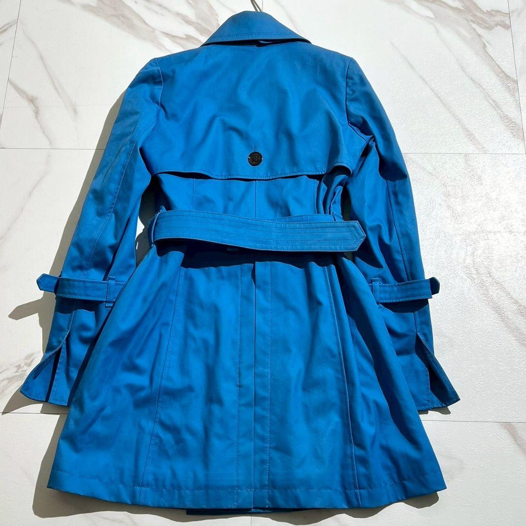 BURBERRY BLUE LABEL トレンチコート ノバチェック 青 36