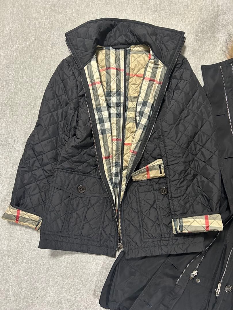 BURBERRY LONDON⭐︎ 6wayモッズコート　リアルファー　黒　36