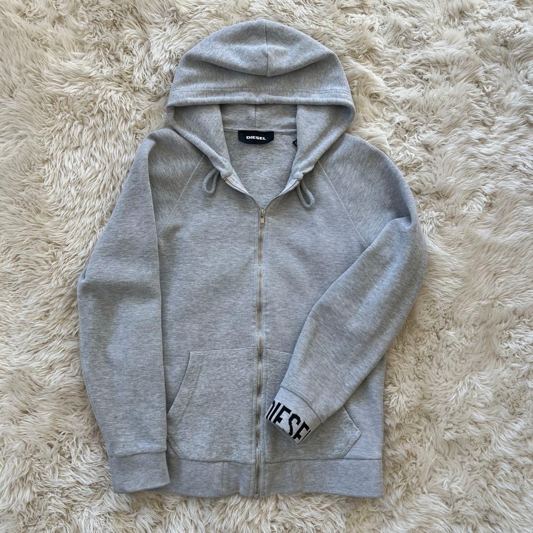 DIESELスエットパーカーXS パンツS上下　グレー　メンズ