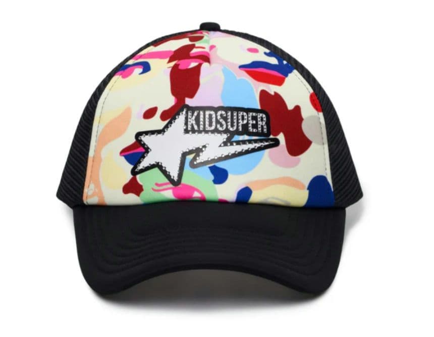 KIDSUPER BAPE STA LOGO RHINESTONE CAP 極少