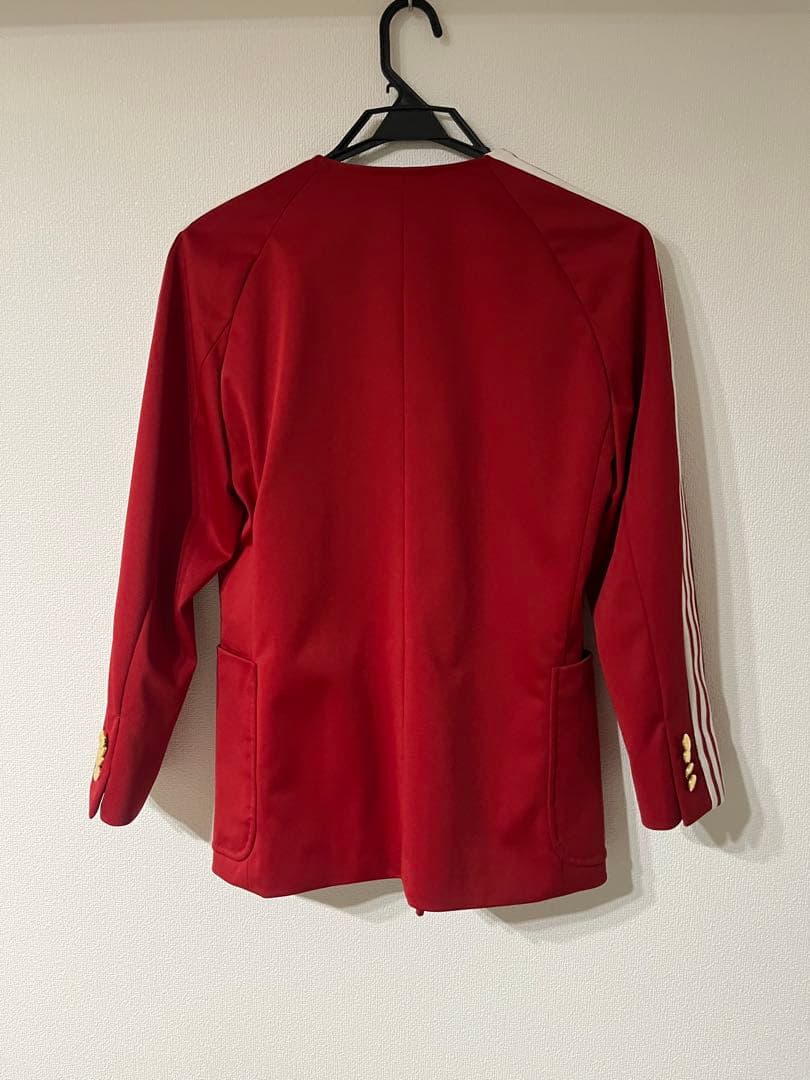 GUCCI x ADIDAS レッド テーラードジャケット 44