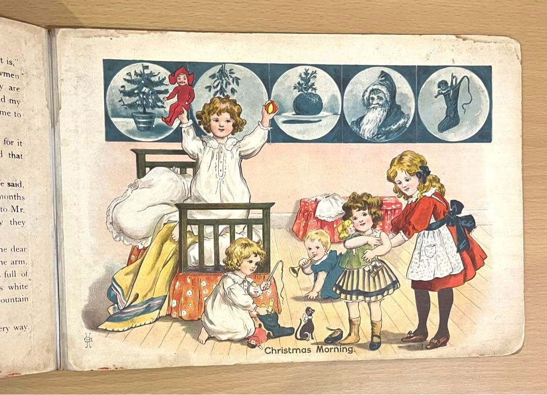 No.202 古書 洋書 絵本 アンティーク ビクトリアン 児童書 クリスマス