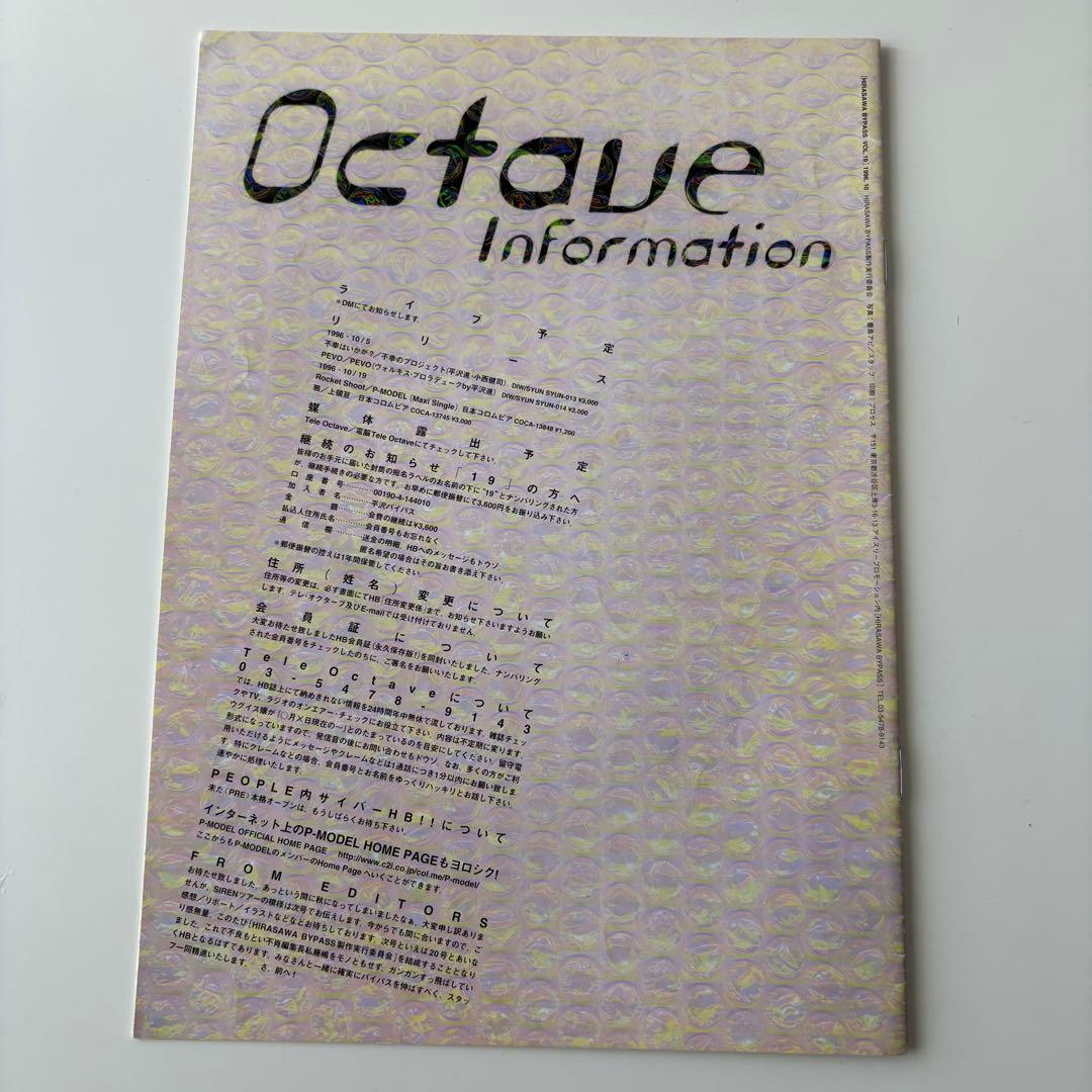 HIRASAWA BYPASS vol.19 平沢進 会報