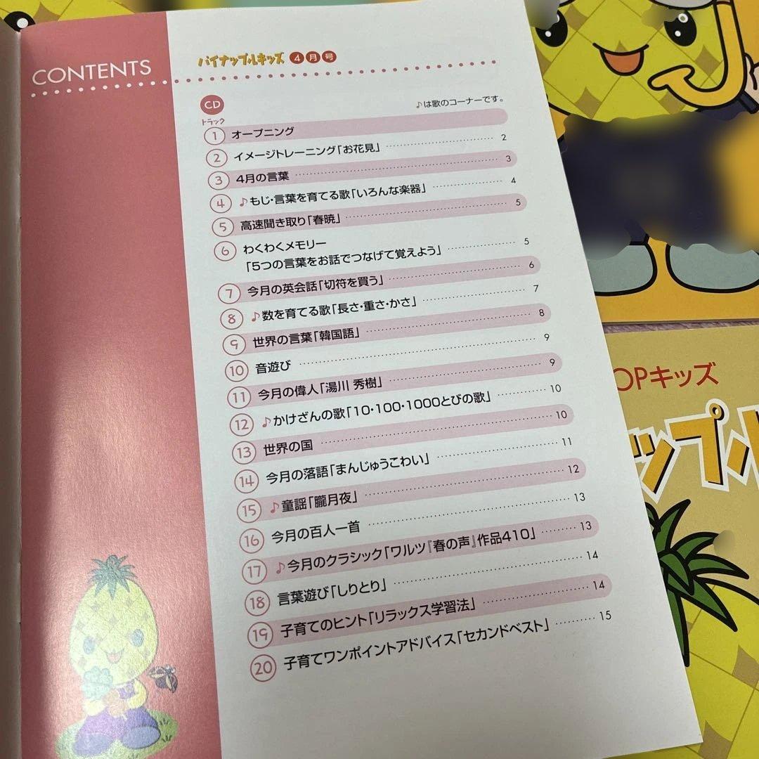 パイナップルキッズ 全12巻セット　4歳5歳　七田