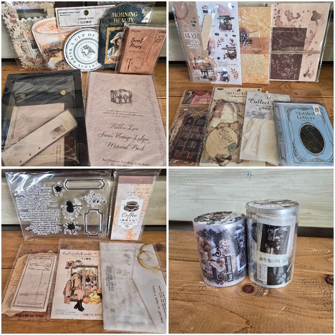 キキセレクトB 450円送料込 素材21種+コーヒー染め+ハンドメイド