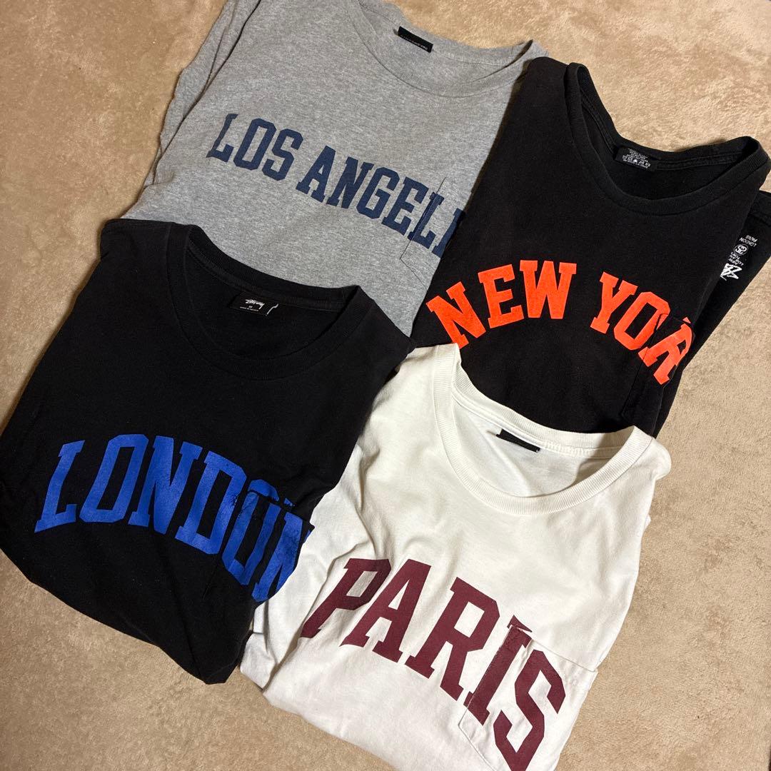 STUSSY WORLD TOUR 激レア⭐︎４枚セットTシャツ 全てMサイズ