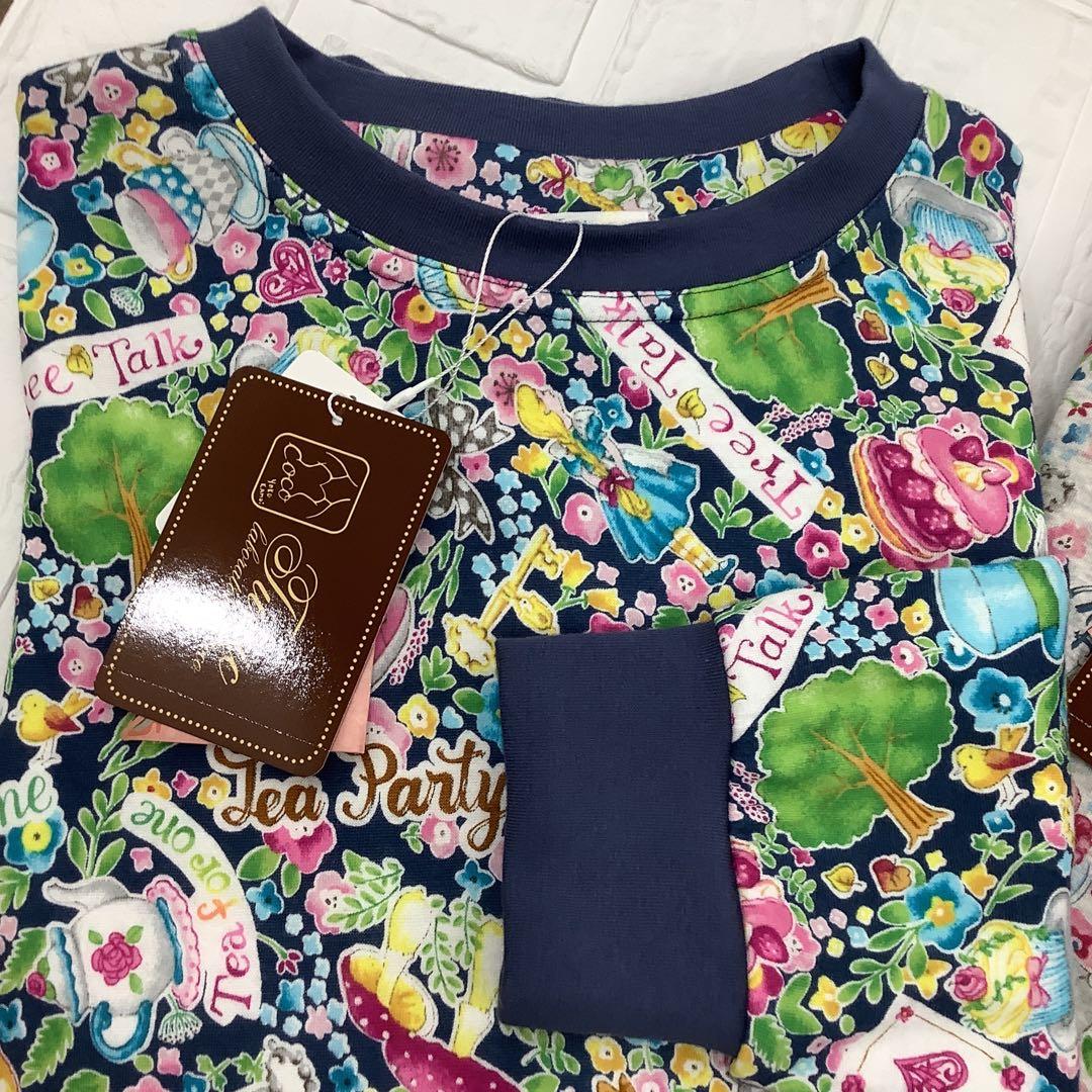 鴨居羊子　TUNIC 綿100%接結　スウェット　トレーナー　アリスと夢の国