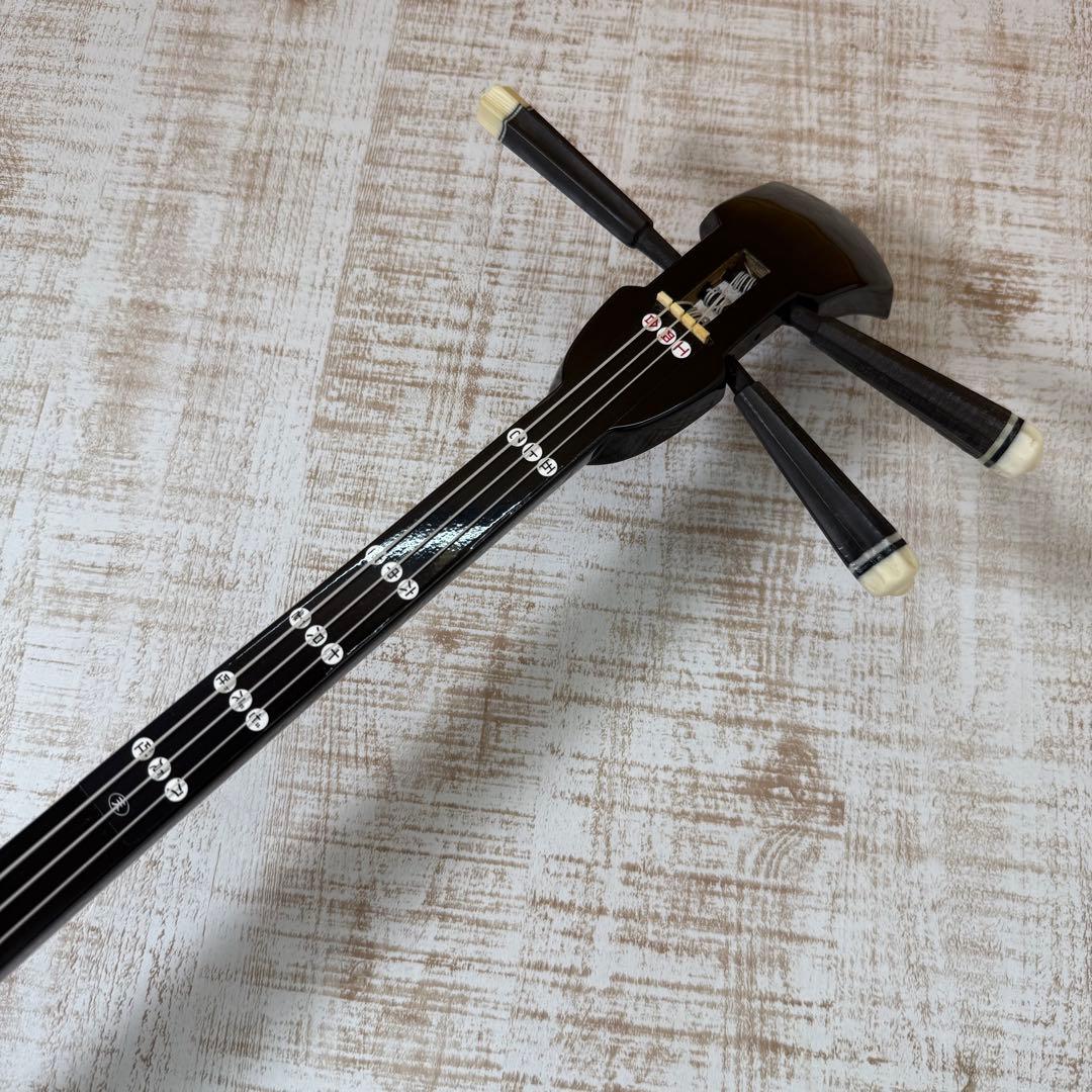 三線 本皮 本革 蛇皮 蛇革 三味線 琉球 沖縄　付属品多数
