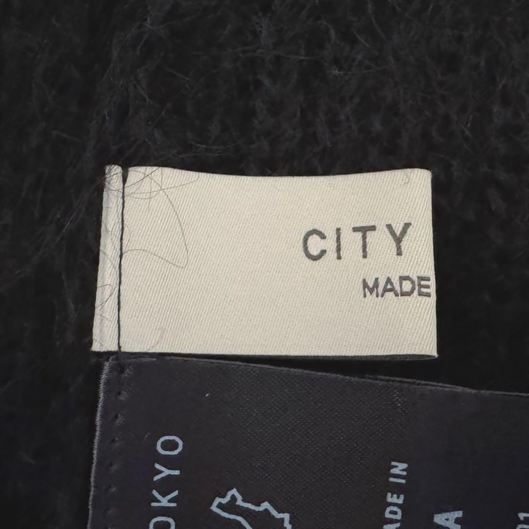 【美品】CITY TOKYO　モヘアカーディガン　毛足長め　日本製　フリーサイズ