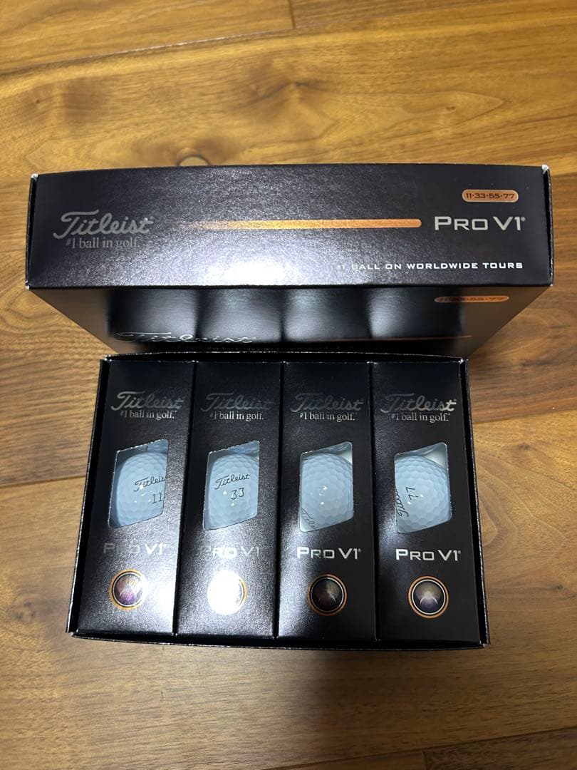 タイトリスト PRO V1 25 ダブルナンバー 1ダース(12球入)