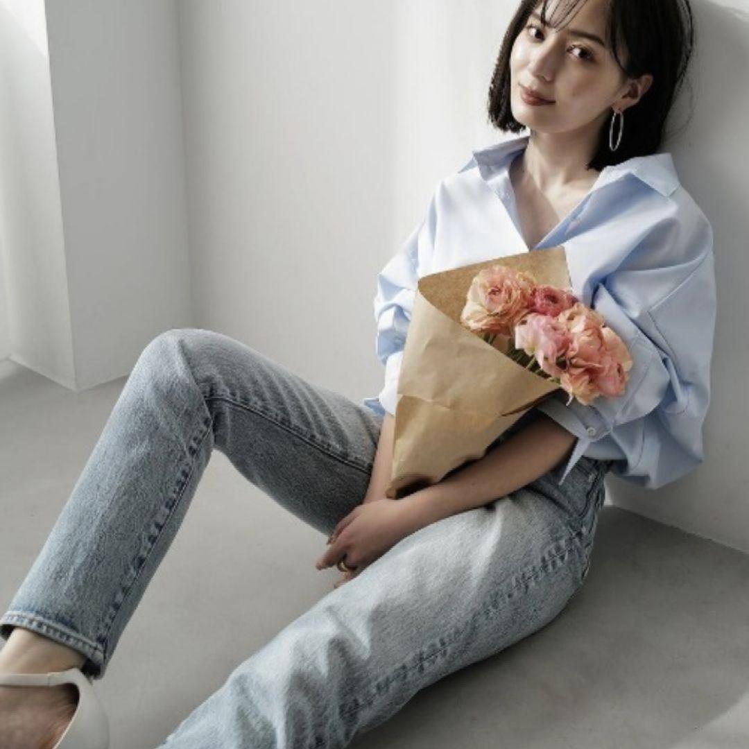 アニュアンス　Slim straight denim/スリムストレートデニム
