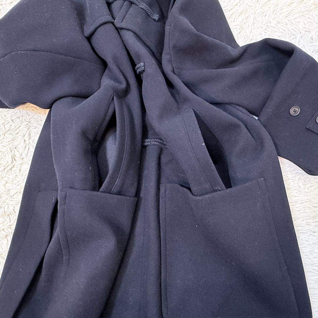 美品 ユニクロ+J XL ダッフルコート フード ネイビー トグル メンズ