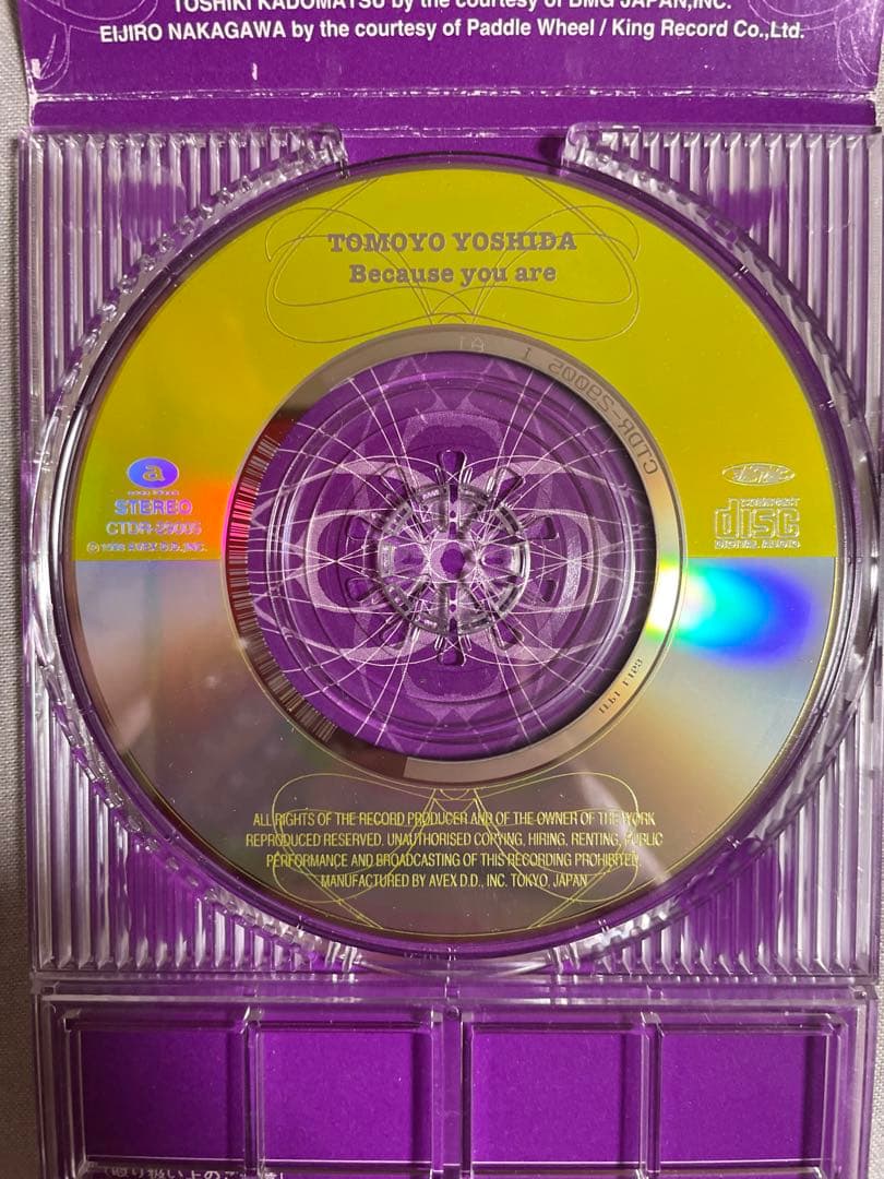 8cm CD 吉田朋代 Because you are 角松敏生 美人歌手
