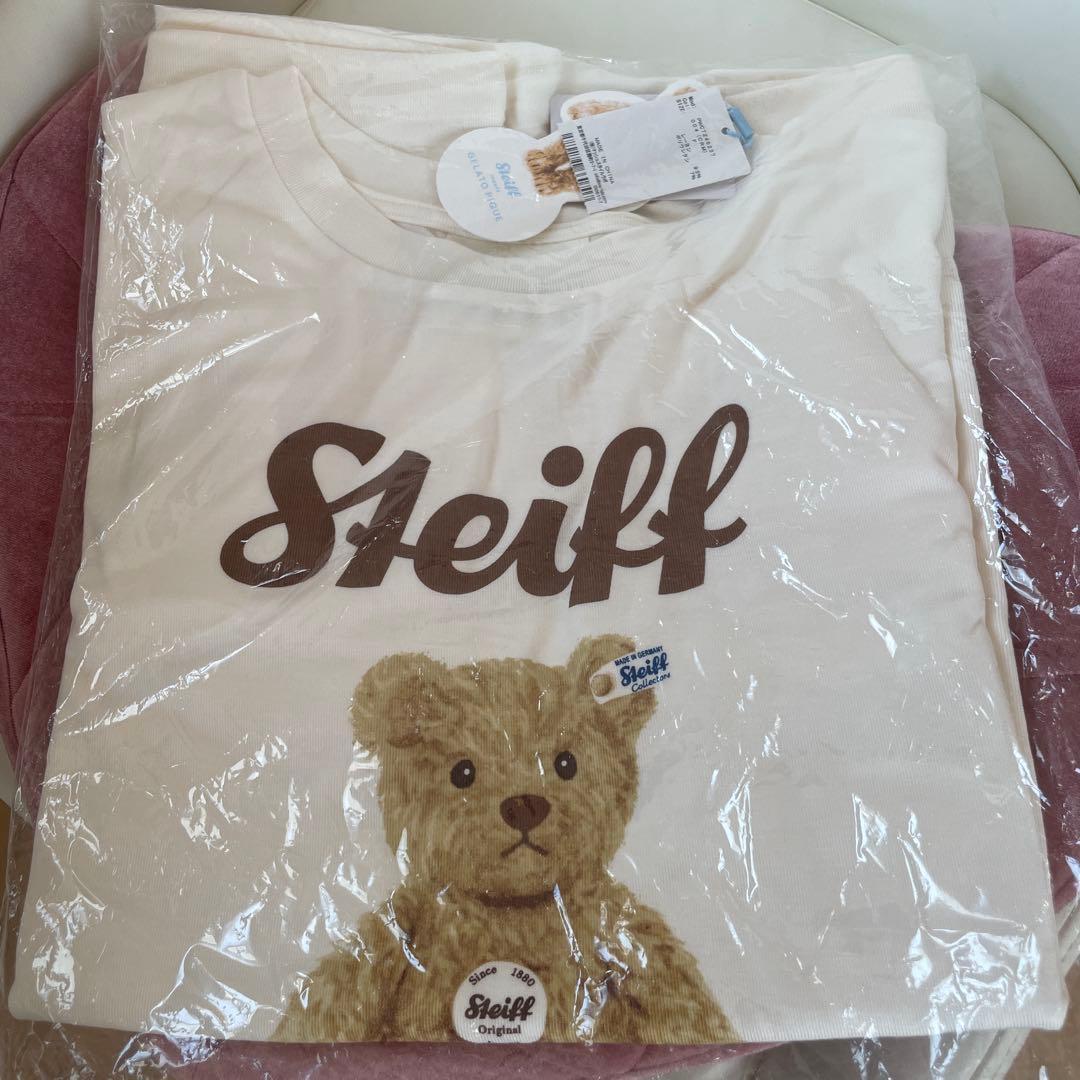 新品 ☆ ジェラートピケ Steiff James シュタイフ ロンT クリーム