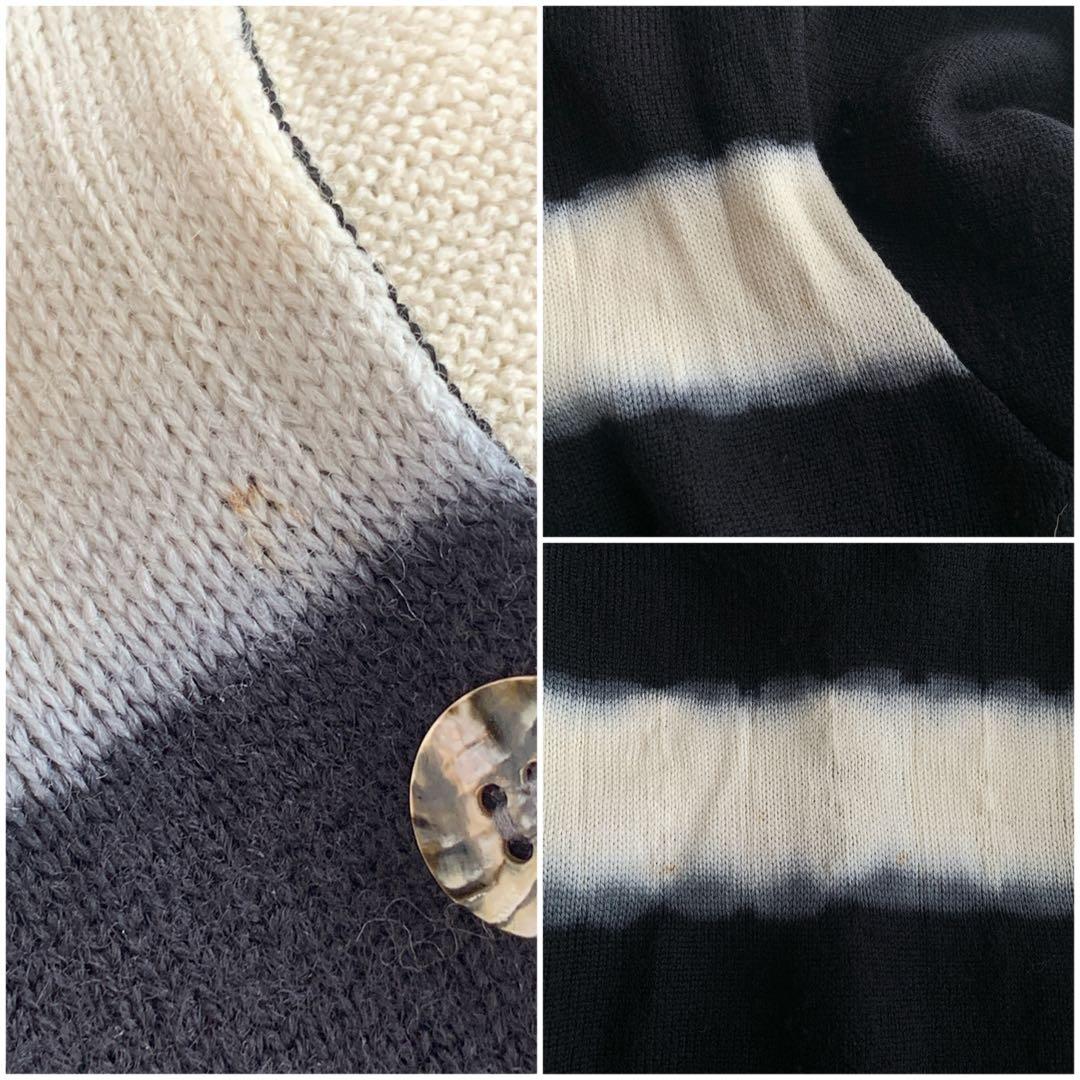 HAI SPORTING GEAR グラデーション カーディガン ウール 黒