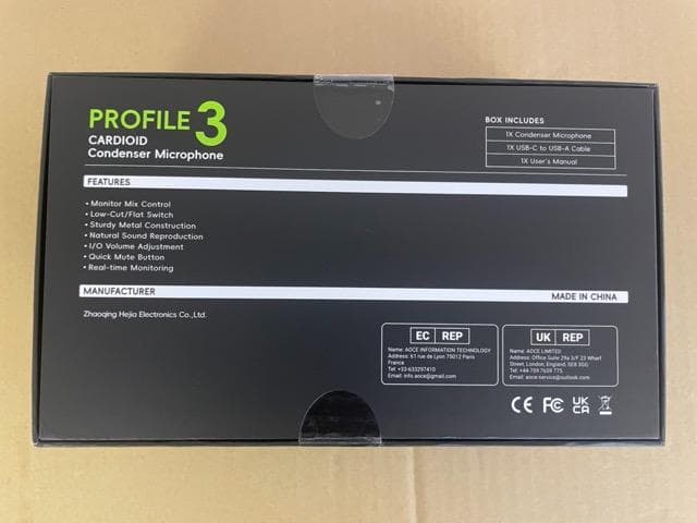 【未使用】FIFINE PROFILE3 USBコンデンサーマイク