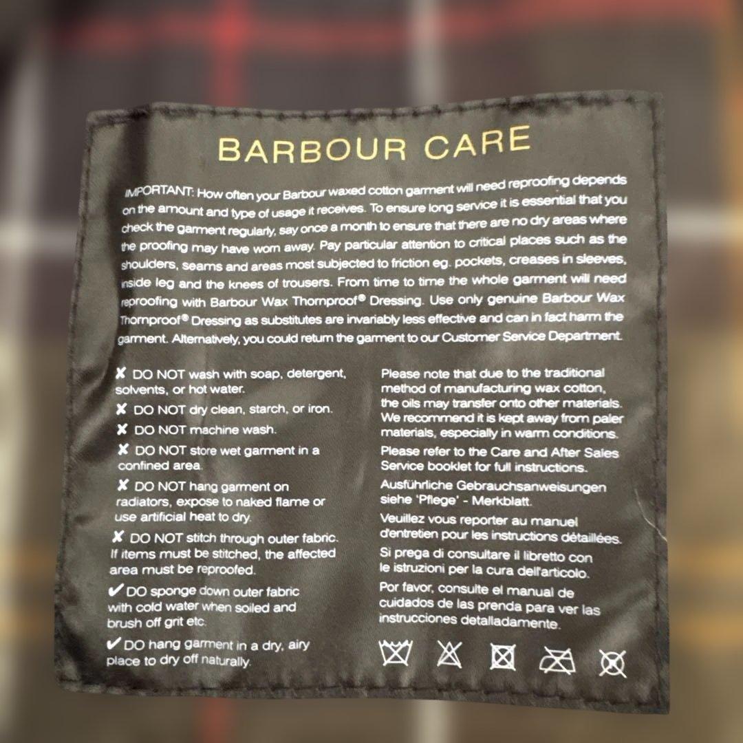 Barbour UK10 オイルドコート