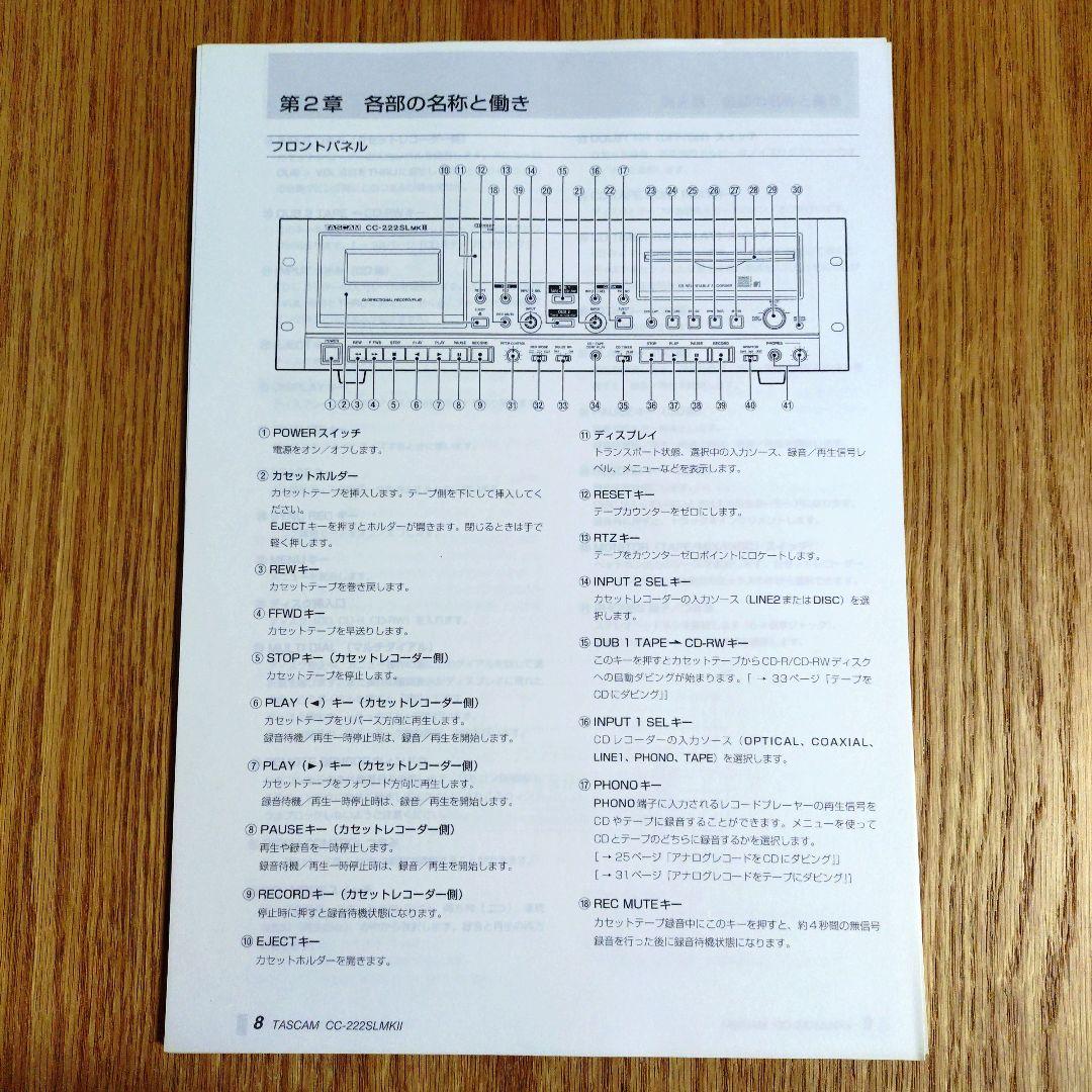 TASCAM CC−222SLMkⅡ