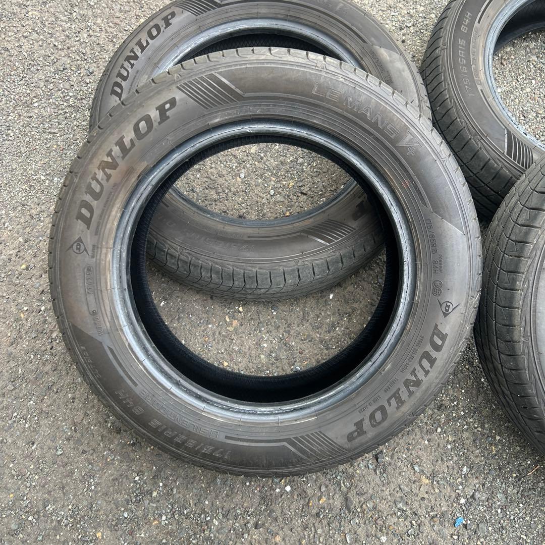 専用DUNLOP ルマーン5＋175/65R15インチタイヤ4本セット